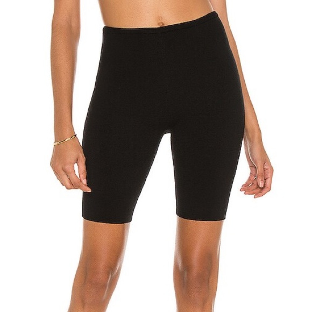 Black Women’s Bike Shorts - Classic High-Waist